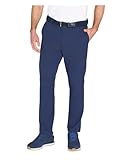 Greg Norman Men's Textured Performance Stretch Chino Pant (US, Waist Inseam, 32, 30, Regular, Regular, Blue)
