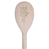 Tamaño: 5cm x 30cm Azeeda 30cm \'Heladero\' Cuchara de Cocina de Madera (SO00001626)