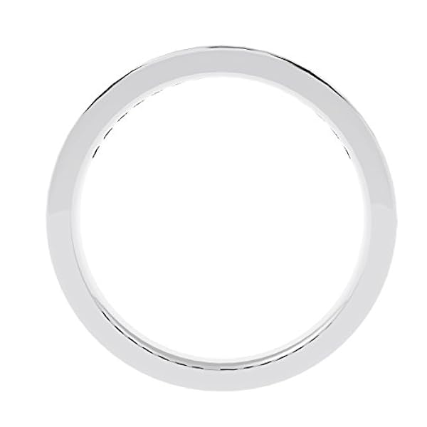 Anello Eternity in oro bianco con diamanti neri da 0,50 carati