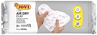 Jovi Air-Dry Modeling Clay; 8.8 oz. White, Non-staining, Perfect for Arts and Crafts Projects