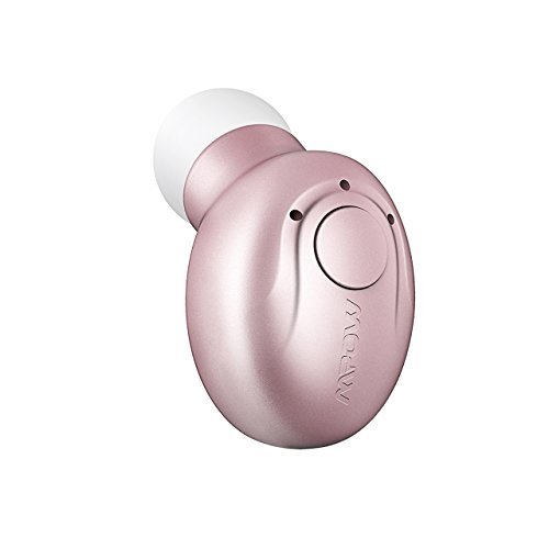 Mpow EM1 Bluetooth Earpiece, V4.1 Wireless Headphones, 6-Hr Playing Time Mini Bluetooth Earbud with Microphone, Invisible Car Bluetooth Headset for Cell Phone (One Pcs, Two Charger)