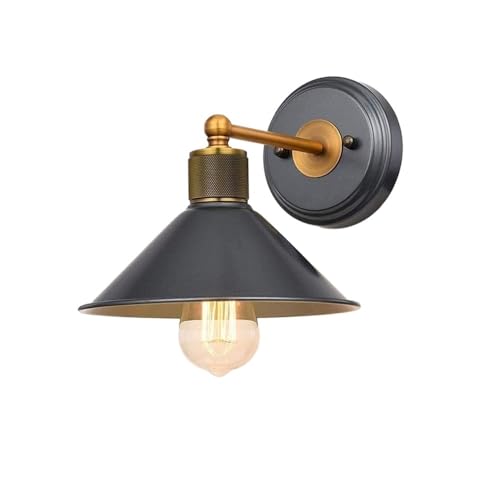 KKXXYQFC Aplique de Pared Accesorios de iluminación de Pared Lámpara de Pared de Metal Industrial Retro Aplique de Pared Impermeable Antiguo de Aluminio Lámpara de Pared de Arte de Hierro Vintage de