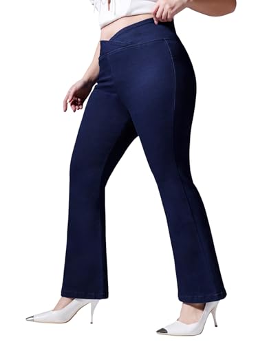 Image of Miss Chase A+ Women's Bootcut High Rise Regular Stretchable Denim Jeans