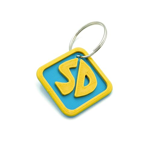 Scooby Dog Tag - Durable Plastic Scrappy Doo Costume Collar Tag Keychain for Dogs and Cats Perfect for Halloween and Cosplay (Small)