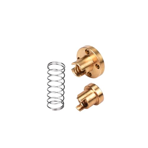 Écrou T8 à ressort en laiton durable avec filetage de précision Lead 2mm - 4