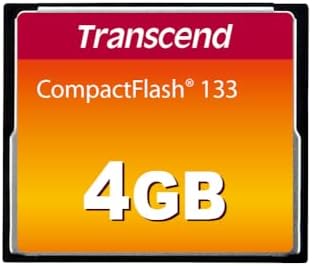 Transcend 4GB CompactFlash CF Memory Card, Up to 50MB/s, MLC, DSLR Camera