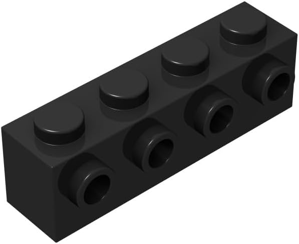 Classic Brick Bulk, Yellow 1x4 Brick, with Studs on Side Building Flat 200 Piece, Compatible with Lego Parts and Pieces: 1x4 Yellow Brick Studs(Color: Yellow)