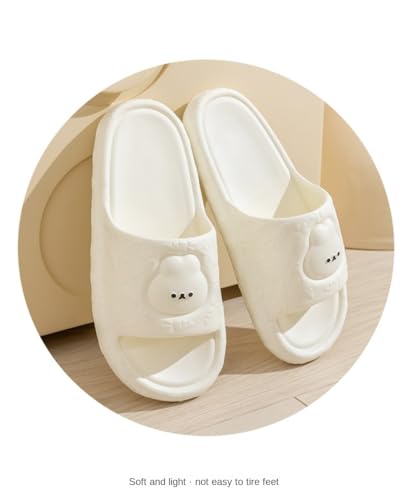 Cute Bunny Slippers for Women Summer Feeling Soft Platform Non-Slip Sandals Antislip Indoor Outdoor Slippers Kawaii Gifts for Women Men3