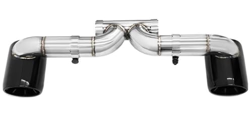 Embouts d'échappement doubles noirs style B pour Porsche 718 GT4 2016-2025