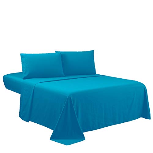 Sfoothome Juego de sábanas tamaño Queen, juego de cama de lujo de hotel de 4 piezas, bolsillo extraprofundo, juego de ropa de cama serie 1800, resistente a las arrugas y a la decoloración, juego de