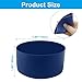 Hordion 2Pcs Silicone Boot for Tumbler 40 30 oz, Water Bottle 30/20 oz, Protective Cup Bottom Sleeve 2.95 inch Dia,Blue