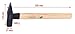 Fitters hammer, hickory handle, 500g