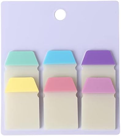 Worison 2 in 1 Transparent Sticky Notes Cum Page Marker, Page Flags Sticky Notes 4 x 2.5 cms 60 Sheets