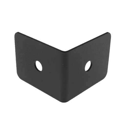 Image of 4PCS Furniture Metal Corner Guards Black Decorative Corner Brackets 2x2x1.5 inch Table Chair Cabinet Closet Connector for Chests Farmhouse Barn Doors Wooden Frame Corner Fixer