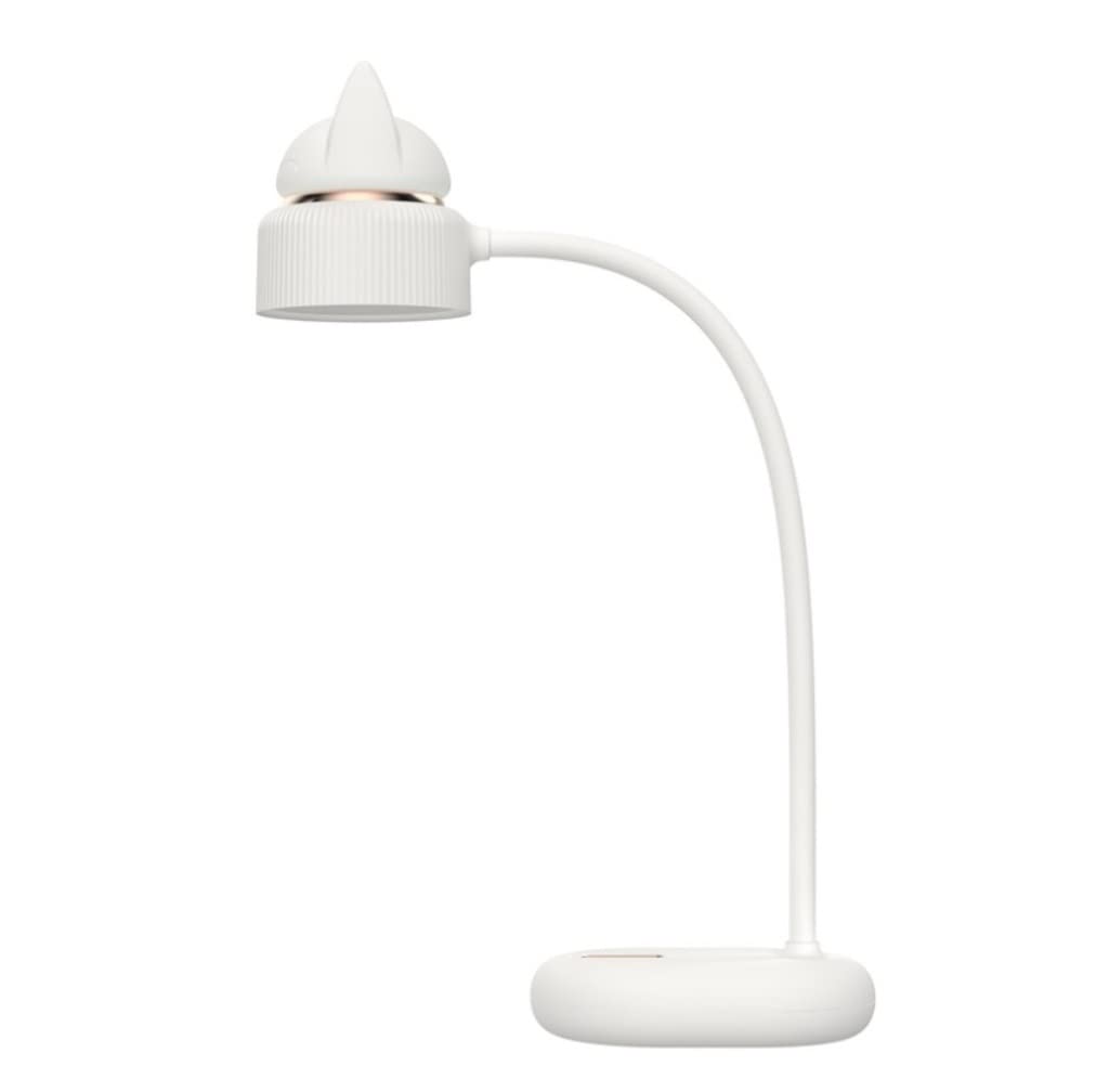 Lámpara de mesa, lámpara de lectura, lámpara de escritorio lámpara de escritorio LED con carga USB, lámpara de lectura, lámpara de oficina, luz de noche portátil doblada para el hogar (rosa, con clip