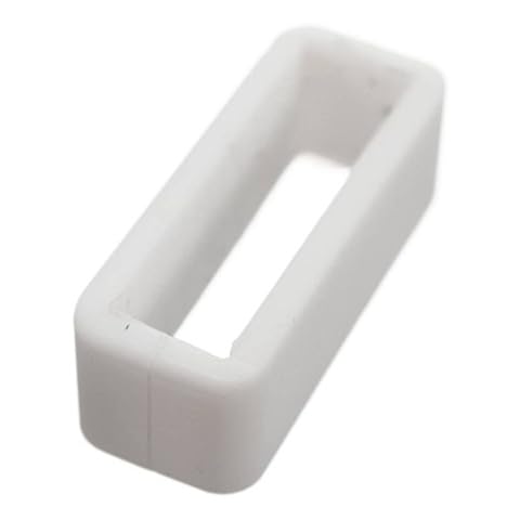 ACAMPTAR White Watch Strap Replacement Retaining Hoop Loop Rubber Retainer Clasp Buckle Holder 22mm Cover