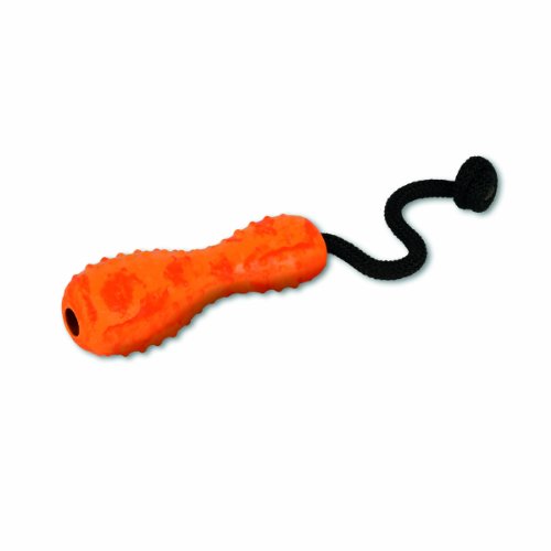 RUFFWEAR - Gourdo Interactive, Natural Rubber Throw Toy for Dogs, Orange Sunset, Small