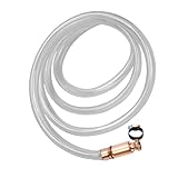 MAGICLULU Gassiphonschlauch Für Benzin Selbstansaugender Flüssigkeitsübertragungsschlauch Mit Kupferkopf Und Schlauchschellen Für Autos Und Notfälle