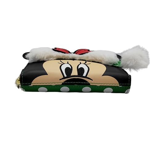 Loungefly Disney Minnie Mouse Elf Cosplay Polka Dot Christmas Wallet3