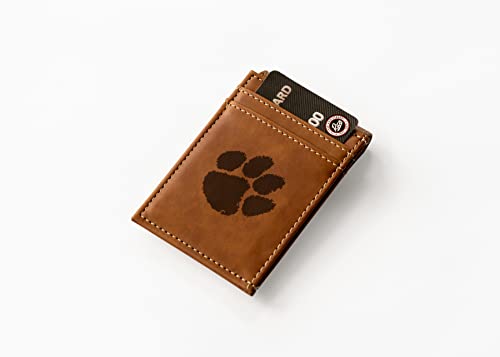 Image of NCAA Laser Engraved Front Pocket Wallet - Compact /Comfortable /Slim