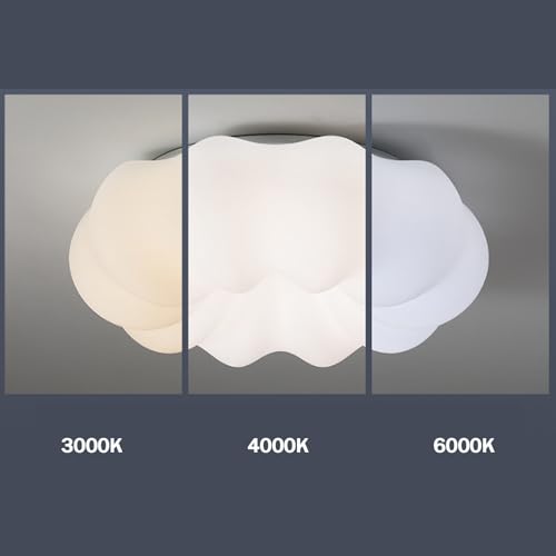 Plafonnier LED moderne blanc dimmable 50cm design citrouille télécommande - 4