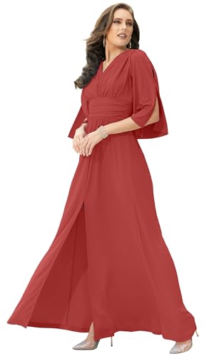Image of KOH KOH Womens Long Bridesmaid Semi Formal Wedding Guest Maxi Dress Gown