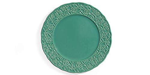 Pratos rasos Bouquet Garni, Coleção Ervas, 6 unidades, Verde Fresco, Acervo Panelinha, Marrakech