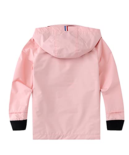 Image of Hiheart Boys Girls Waterproof Hooded Jackets Cotton Lined Rain Jackets