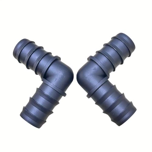 WOVSTNOV 10PCS 3/4 Inch (20MM) Drip Irrigation Barbed Elbow Connectors, Coupling Fitting Kits for 3/4 Inch Tubing, Universal Adapters for Garden Lawn Greenhouse Drip Irrigation Sprinkler System