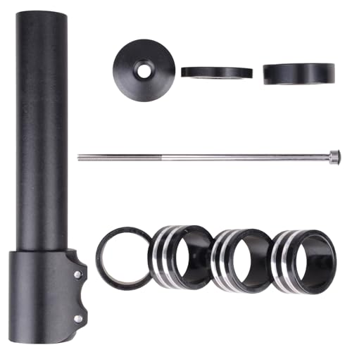 Bike Fork Stem Bicycle Extender Handlebar Riser Adaptor 123mm Black Silvery - Bild 36 von 43