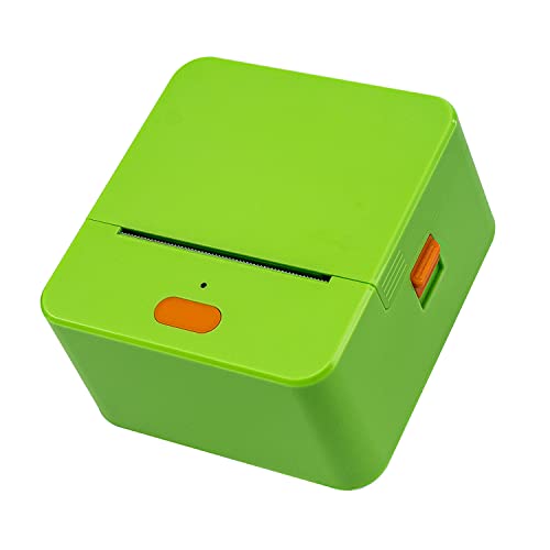 NETUM P58C Mini Label Printer - Portable Barcode Label Maker with Bluetooth, Inkless Thermal Printing for Retail, Clothing, Small Business & Home Office (Green)
