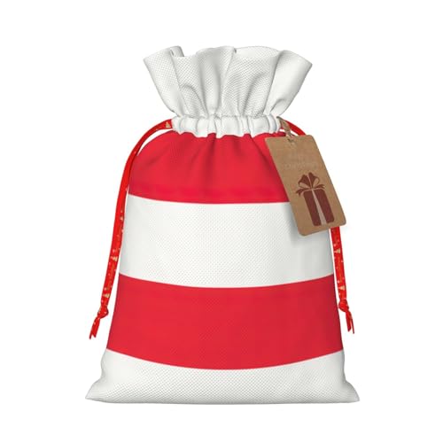 HJKTVDRQ Austrian Flag Print Reusable Gifts Bags Present Wrapping Decorative Bags For Holiday,Christmas,Birthday Presents