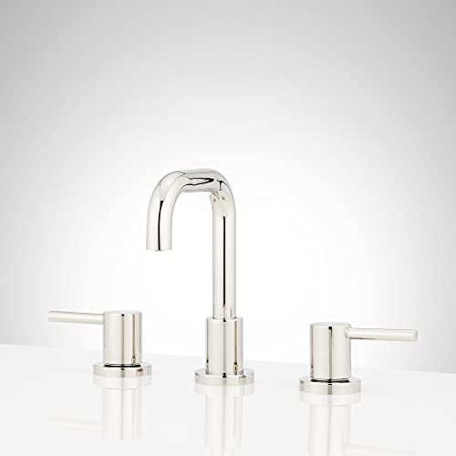 Signature Hardware 483891 Lexia 1.2 GPM Widespread Bathroom Faucet with Pop-Up Drain Assembly - Polished Nickel
