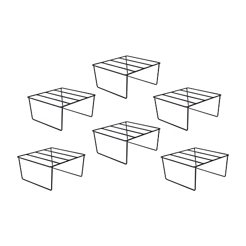 Image of NAYRA Black Color Strong Stylish Design Legs Metal Square stands For Plant Pot Flower Pot For Planter indoor and Outdoor (Square Stand -6)