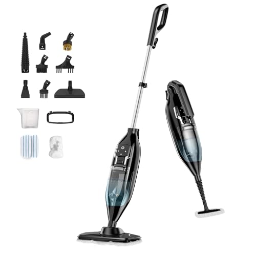 Leiksen 12-in-1 Handheld Steam Cleaner with Detachable Tank