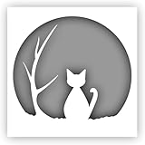 MATERIALS: We professionally design and laser-cut all our stencils on 10 mil, frosted Mylar plastic. Our Mylar is flexible, durable, reusable, and can be cleaned easily. SIZING: Our stencil sizes are based on sheet size. The image is approximately 8....