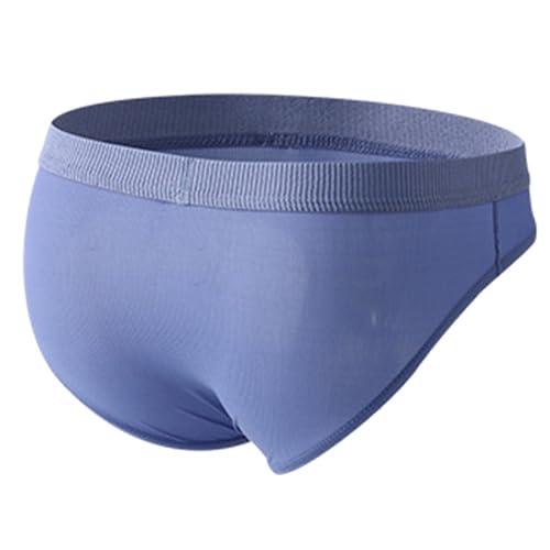 Men's Elephant Nose Cotton Briefs Underwear with Contour Pouch Low Waisted Lightweight Exotic Bulge Enhancement Male2