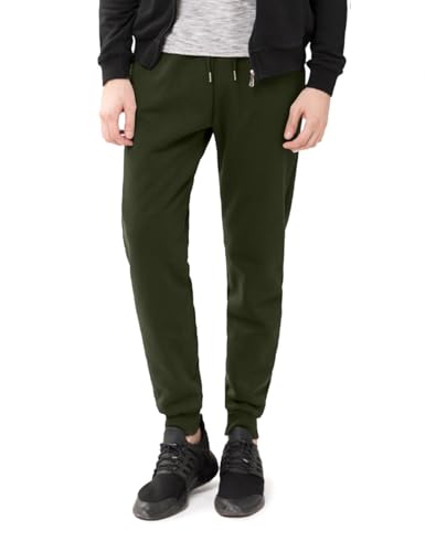 Flygo Men's Fleece Lined Sherpa Sweatpants Winter Warm Pants Jogger Lounge Athletic Pant with Pockets
