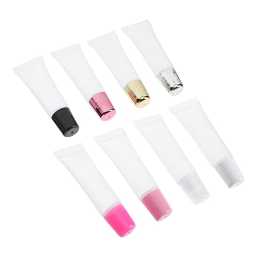 BAZEITFLOW 8pcs Lipstick Containers DIY Lip Gloss Tube Lipstick Containers for Travel