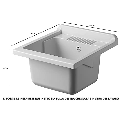 Lavatrice con mobile bianco 50x45 cm mod. Eco - 2