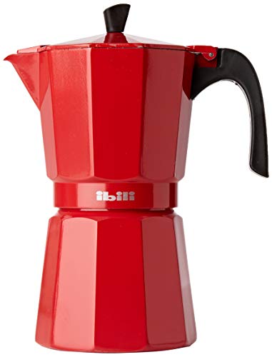 IBILI Moka express Bahia rossa, 9 tazze, 450 ml, alluminio