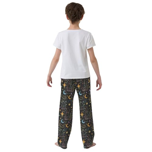 Pajama Bottoms, Witchcraft Black Cats Pajamas Pant Lounge Wear Sleep Long Pants Casual Sleepwear Pjs3
