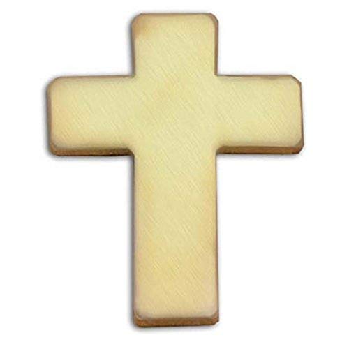 US Flag Store Christian Cross Gold Finish Lapel Pin 3/4