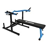 Stamina Bench Press Machine, Adjustable Home Chest, Shoulder & Arm Training Bench with Safety Hooks and Olympic Plate Compatibility, 50-3100
