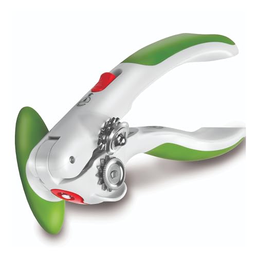 Zyliss 20366 - Apriscatole con coperchio e magnete sollevatore, colore: Verde