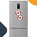 Magnet Me Up Canada Canadian Flag Car Magnet Decal, 4x6 Inches, 2 Pack, Red, White, Waterproof, Heavy Duty Automotive Magnet for Car Truck SUV