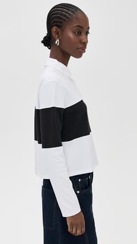 Theory Women's Crop Rugby Striped Tee4