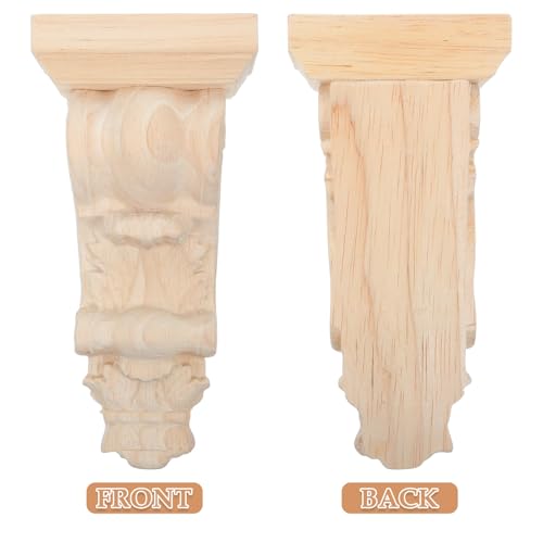 Ménsula de madera tallada SHINEOFI de estilo europeo para vigas de madera maciza 3