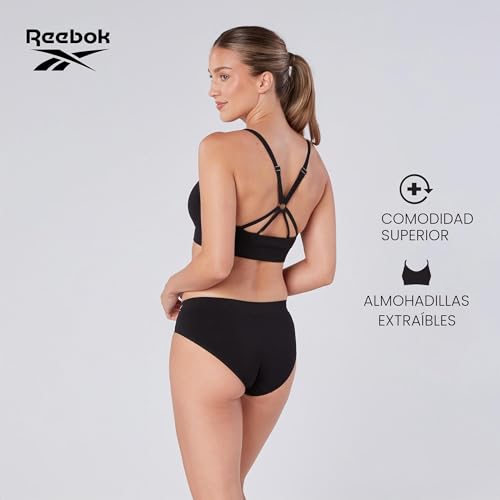 Reebok Maryna Ropa Interior de Mujer braguita deportiva de algodón elástico transpirable 4