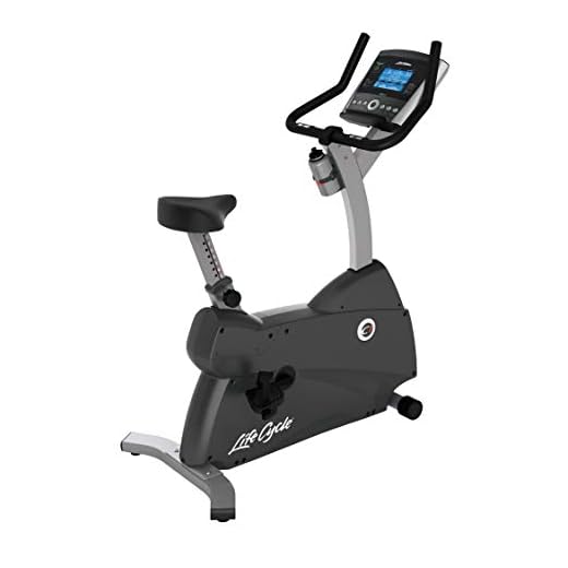 Life Fitness C1 Upright Indoor Cycling Exercise Bike with Go Console